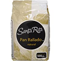 Santa Rita Pan Rallado Natural - 12 Paquetes de 500 gr - Total: 6000 gr